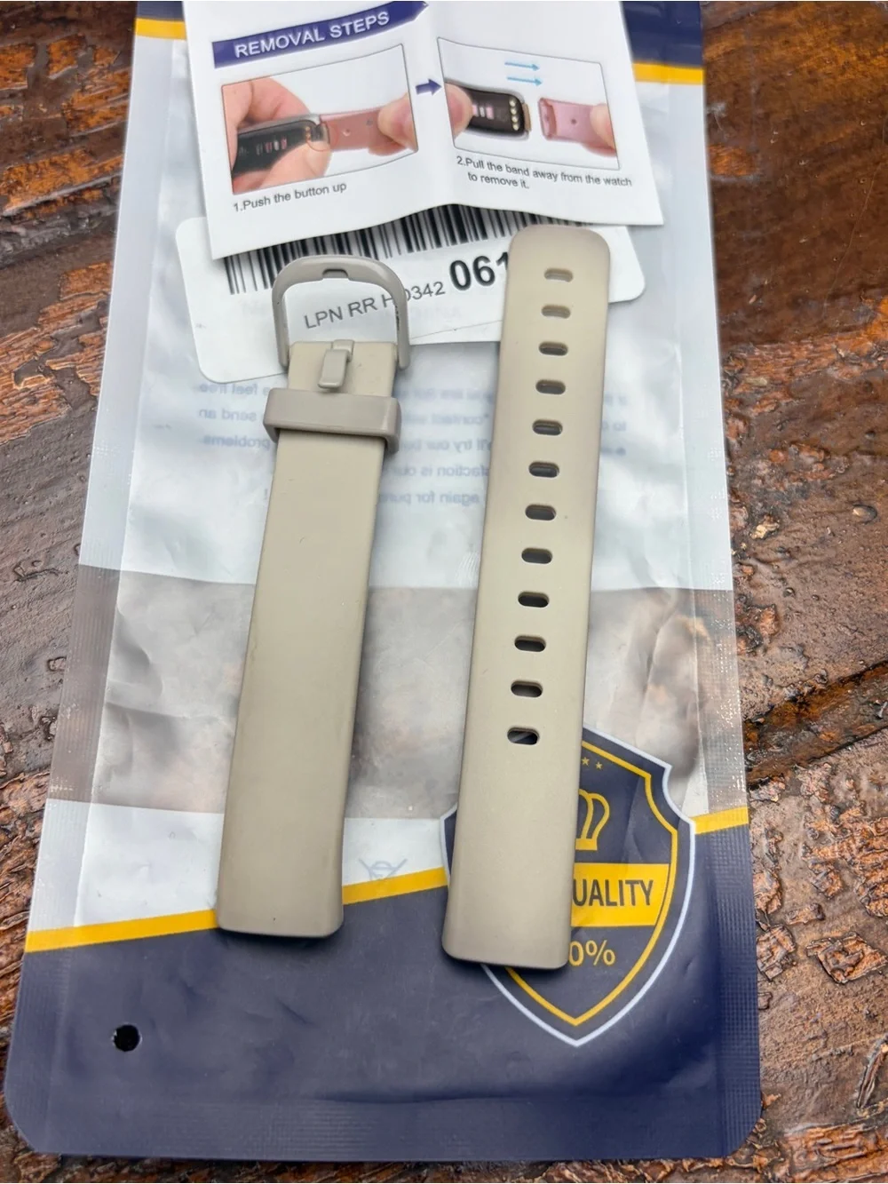 fitbit Replacement Watch Band in Beige/Cream